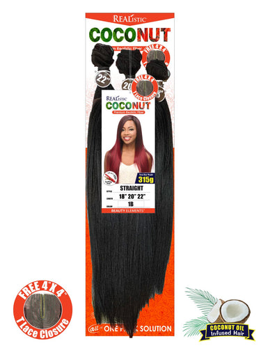 Realistic Coconut Straight 18